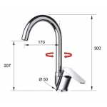 Remer L42B CLASS LINE 意大利鍍鉻星盆龍頭